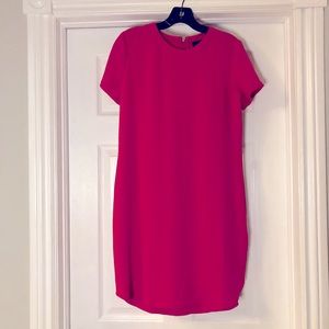 Adrienne Vittadini hot pink shirt dress Size 4